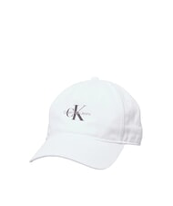 CALVIN KLEIN CKJ MONO LOGO Czapka z daszkiem ck biały - Włosy - 1