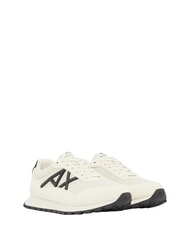 ARMANI EXCHANGE DROP MICROSUEDE Trampki z kontrastowym logo - Buty męskie