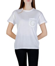 GUESS POCKET LOGO Koszulka bawełniana - Koszulki i topy damskie
