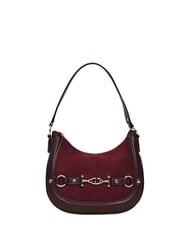 GAUD&Igrave; NEW DIAZ LEATHER Mała torba typu hobo, torba na ramię wino - Torby damskie - 1