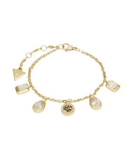 GUESS 4G LIGHT Bransoletka, multi charm 4G ż&oacute;łte złoto - Bransoletki damskie - 1