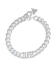 GUESS ARM PARTY Bransoletka z ż&oacute;łtego złota z logo Guess - Bransoletki damskie