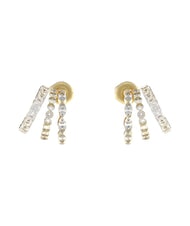 GUESS CRAZY EARRINGS Kolczyki z ż&oacute;łtego złota - Kolczyki