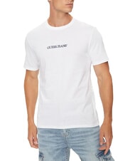 GUESS JEANS LOGO EMBRO Koszulka bawełniana - Koszulki męskie
