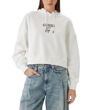 GUESS JEANS DROP BAKER CROP Bluza z kapturem - Bluzy damskie