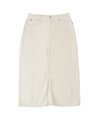 TOMMY HILFIGER TH Długa sp&oacute;dnica ecru - Sp&oacute;dnice damskie - 1
