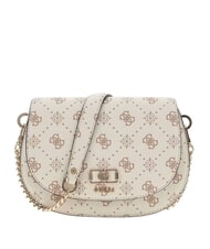 GUESS EMELIE LOGO Torba na ramię logo waniliowe - Torby damskie - 1