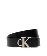 CALVIN KLEIN CK HARDWARE Dwustronny pasek sk&oacute;rzany - Paski