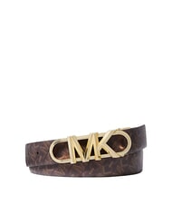 MICHAEL KORS EMPIRE Pasek ze sk&oacute;ry mieszanej - Paski