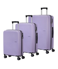 AMERICAN TOURISTER SUMMER HIT Zestaw w&oacute;zk&oacute;w kabinowych + średnich + dużych cyfrowa lawenda - Zestaw w&oacute;zk&oacute;w - 1