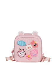 SJGANG GIRLY PINS Mini plecak z wyjmowanymi szpilkami LIZAK R&Oacute;ŻOWY        - Plecaki szkolne i rekreacyjne - 1