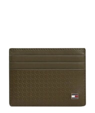 TOMMY HILFIGER TH EMBOSSED Etui na karty kredytowe, sk&oacute;rzane - Portfele męskie