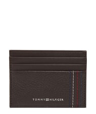 TOMMY HILFIGER TH CENTRAL Etui na karty kredytowe, sk&oacute;rzane - Portfele męskie