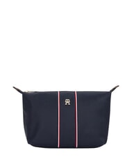 TOMMY HILFIGER TH ICON Kosmetyczka, sk&oacute;ra mieszana kosmiczna niebieska korporacja - Kosmetyczka - 1