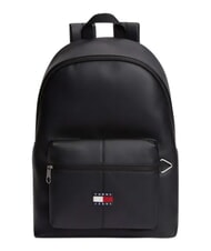 TOMMY HILFIGER TJ ESS DAILY PU Plecak z kieszenią przednią czarny - Plecaki szkolne i rekreacyjne - 1