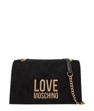 LOVE MOSCHINO PATCHY Torba na ramię z łańcuszkiem - Torby damskie
