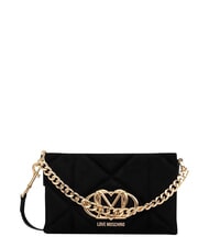 LOVE MOSCHINO EMBOSSED Kopert&oacute;wka z łańcuszkiem - Torby damskie