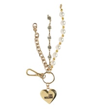 LOVE MOSCHINO CHARMS Brelok z metalowym logo - Brelok