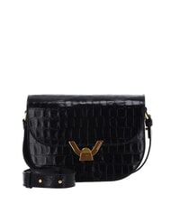 COCCINELLE CAMPIONARIO - DEW CROCO SHINY SOFT Mała torba na ramię Czarny - Torby damskie - 1