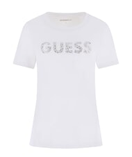 GUESS STUDS SCRIPT Koszulka z kr&oacute;tkim rękawem - Koszulki i topy damskie