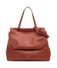 GIANNI CHIARINI OTTAVIA Sk&oacute;rzana torba ceglasty - Torby damskie - 1