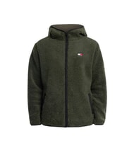 TOMMY HILFIGER TH JEANS Bluza z kieszenią i kapturem zmęczenie zielone - Bluzy męskie - 1