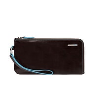 PIQUADRO BLUE SQUARE Portfel sk&oacute;rzany / kopert&oacute;wka MAHOŃ - Torby damskie - 1