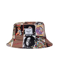 HERSCHEL NORMAN Kapelusz typu bucket Nadruk Boba Marleya na całej powierzchni - Włosy - 1