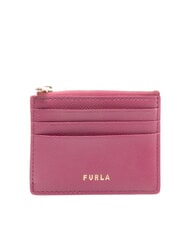 FURLA GARDENIA Płaski sk&oacute;rzany uchwyt na karty - Portfele damskie