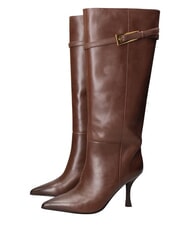 MARC ELLIS ME25 Wysokie buty, obcas 9 cm, ze sk&oacute;ry - Buty damskie