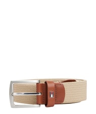 TOMMY HILFIGER DENTON ELASTIC Męski pasek z tkaniny tkanej - Paski