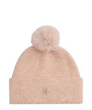 TOMMY HILFIGER POM POM Czapka z mieszanki wełny r&oacute;żowy - Włosy - 1