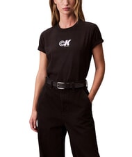CALVIN KLEIN SS ARCHIVIE LOGO Koszulka z kr&oacute;tkim rękawem - Koszulki i topy damskie