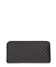 CALVIN KLEIN EMBLEM AOP Portfel zapinany na zamek czarny aop - Portfele damskie - 1