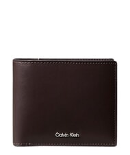 CALVIN KLEIN RAISED Portfel sk&oacute;rzany - Portfele męskie