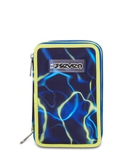 SEVEN ELECTRICVIBE BOY Pi&oacute;rnik z zestawem szkolnym niebiesko-głęboki - Pi&oacute;rniki i akcesoria - 1