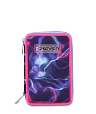 SEVEN ELECTRICVIBE GIRL Pi&oacute;rnik z zestawem szkolnym NASTR&Oacute;J INDYGO          - Pi&oacute;rniki i akcesoria - 1