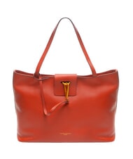 GIANNI CHIARINI MARISOL Sk&oacute;rzana torba na zakupy ceglasty - Torby damskie - 1