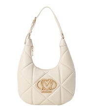 LOVE MOSCHINO EMBOSSED Torba na ramię kość słoniowa - Torby damskie - 1