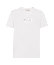 TRUSSARDI BASIC Koszulka bawełniana z kr&oacute;tkim rękawem biały - Koszulki męskie - 1