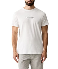 TRUSSARDI BASIC Koszulka bawełniana z kr&oacute;tkim rękawem - Koszulki męskie