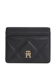 TOMMY HILFIGER TH FEMININE Płaski uchwyt na karty czarny - Portfele damskie - 1