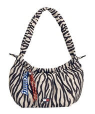 TOMMY HILFIGER TJW ICON Torba na ramię papier gazetowy z nadrukiem zebry - Torby damskie - 1