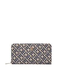 TOMMY HILFIGER TH ICON Portfel zapinany na suwak niebieski mono - Portfele damskie - 1
