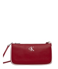 CALVIN KLEIN CONTRAST CK Torba na ramię Wino Bordeaux - Torby damskie - 1