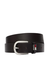 TOMMY HILFIGER TJM RYAN Pasek sk&oacute;rzany ciemnobrązowy - Paski - 1