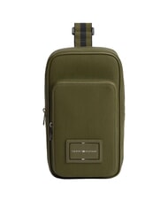 TOMMY HILFIGER TH FOUNDATION Plecak na jedno ramię drewno oliwne - Plecaki na laptopa do pracy - 1