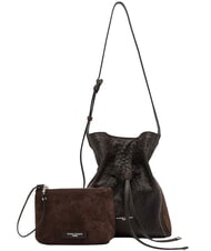 GIANNI CHIARINI SIENNA Sk&oacute;rzana torba na ramię typu wiadro Wyrażony - Torby damskie - 1