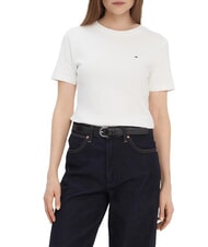TOMMY HILFIGER TH Koszulka bawełniana - Koszulki i topy damskie
