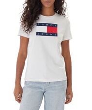 TOMMY HILFIGER TJ Koszulka z bawełny z recyklingu - Koszulki i topy damskie
